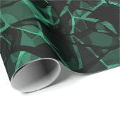 groen abstract cadeaupapier (Rol Hoek)