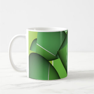 Groen Abstract Eén Koffiemok