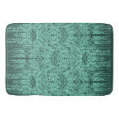 Groen Abstract Eiland Tiki Patroon Badmat (Voorkant)