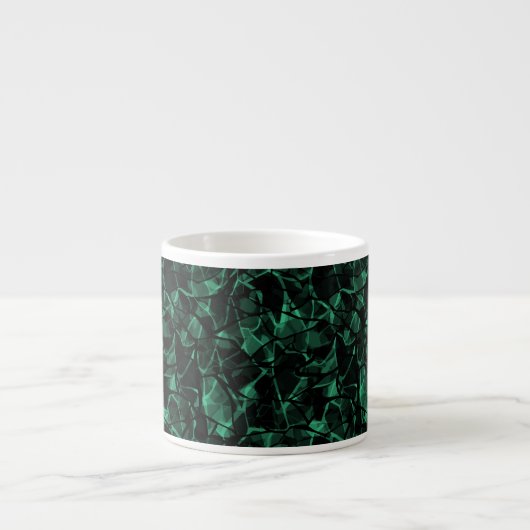 groen abstract espresso kop (Voorkant)