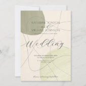 Groen abstract esthetisch | Weddenschap Kaart (Voorkant)