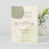 Groen abstract esthetisch | Weddenschap Kaart (Staand voorkant)