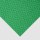 Groen Abstract Floral Patroon Tissuepapier (Detail)