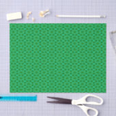 Groen Abstract Floral Patroon Tissuepapier (Craft)