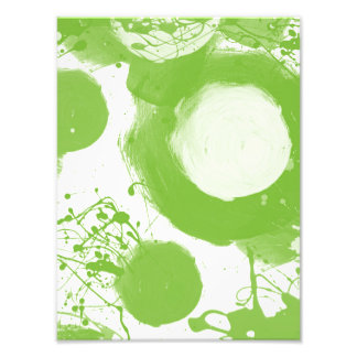 Groen Abstract Foto Afdruk