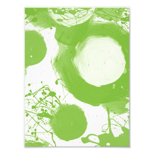 Groen Abstract Foto Afdruk (Voorkant)