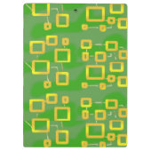 Groen Abstract geometrisch klembord (Achterkant)