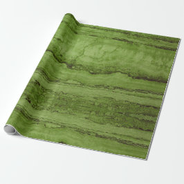 Groen abstract graniet | patroon van steenmarmer cadeaupapier