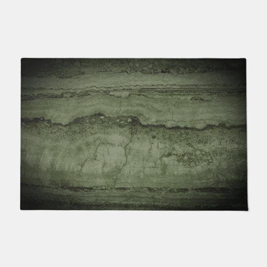 Groen abstract graniet | patroon van steenmarmer deurmat (Voorkant)