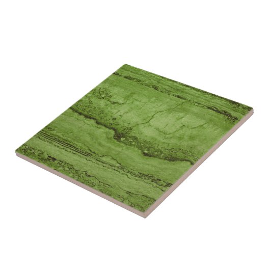 Groen abstract graniet | patroon van steenmarmer tegeltje (Zijkant)