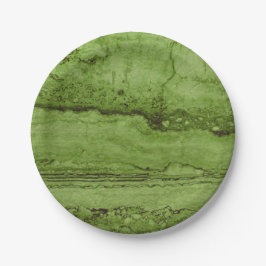 Groen abstract Graniet steen marmeren patroon Papieren Bordje