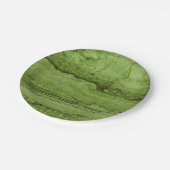 Groen abstract Graniet steen marmeren patroon Papieren Bordje (Gekanteld)