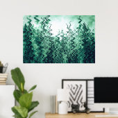 Groen Abstract gras Poster (Thuiskantoor)