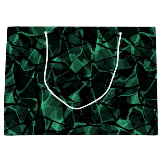 groen abstract groot cadeauzakje (Voorkant)