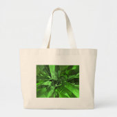 Groen Abstract Grote Tote Bag (Voorkant)
