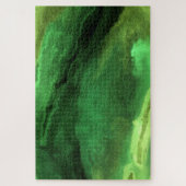 Groen Abstract Jigzaag Puzzle uitdagen Legpuzzel (Verticaal)