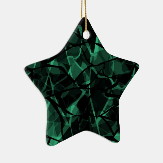 groen abstract keramisch ornament (Rechts)