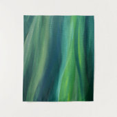 Groen Abstract Kunst Wandtapijt Wandkleed (Voorkant)