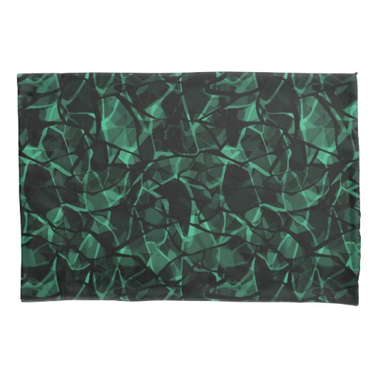 groen abstract kussensloop (Voorkant)