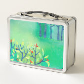 Groen Abstract landschap (Achterkant)