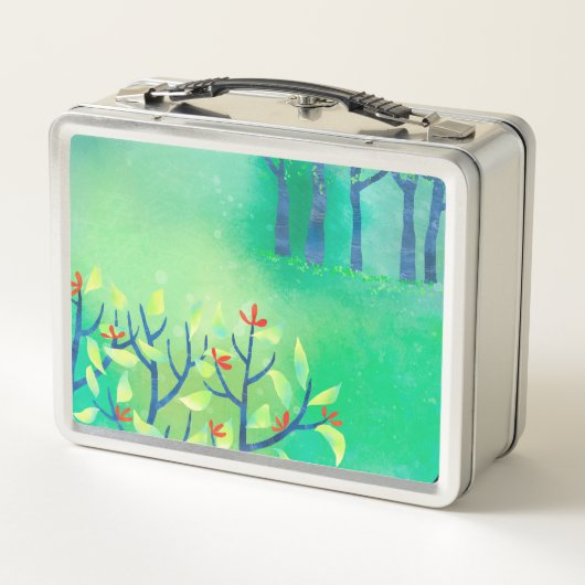 Groen Abstract landschap (Achterkant)