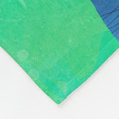 Groen Abstract landschap Fleece Deken (Hoek)