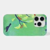 Groen Abstract landschap iPhone Hoesje (Achterkant horizontaal)