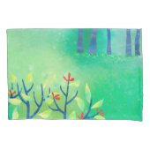 Groen Abstract landschap Kussensloop (Voorkant)