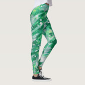 Groen Abstract Leggings (Rechts)