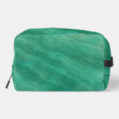 Groen Abstract marmer met aangepaste Initialen - Toilettasje (Achterkant)