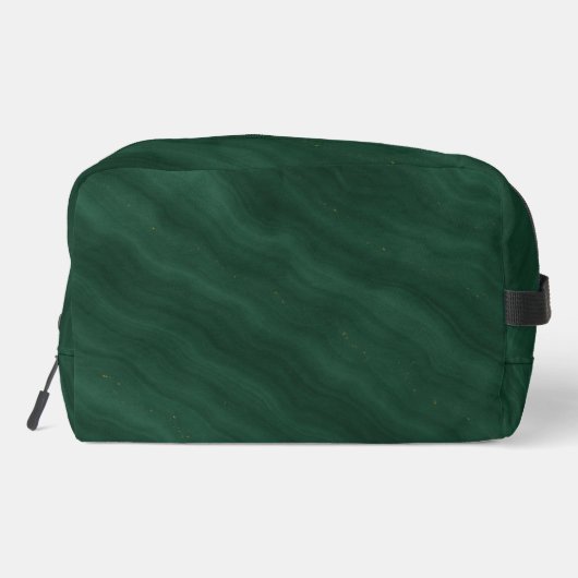 Groen Abstract marmer met aangepaste Initialen - Toilettasje (Achterkant)