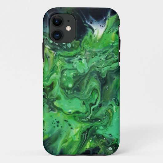 Groen abstract patroon. Case-Mate iPhone case (Achterkant)