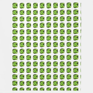 Groen Abstract patroon Fleece Deken