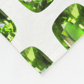 Groen Abstract patroon Fleece Deken (Hoek)