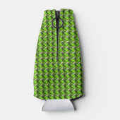 Groen Abstract patroon Flesjeskoeler (Achterkant)