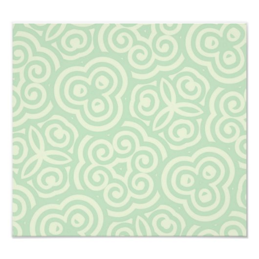 Groen Abstract patroon Foto Afdruk (Voorkant)