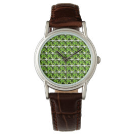 Groen Abstract patroon Horloge