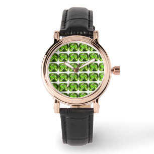 Groen Abstract patroon Horloge