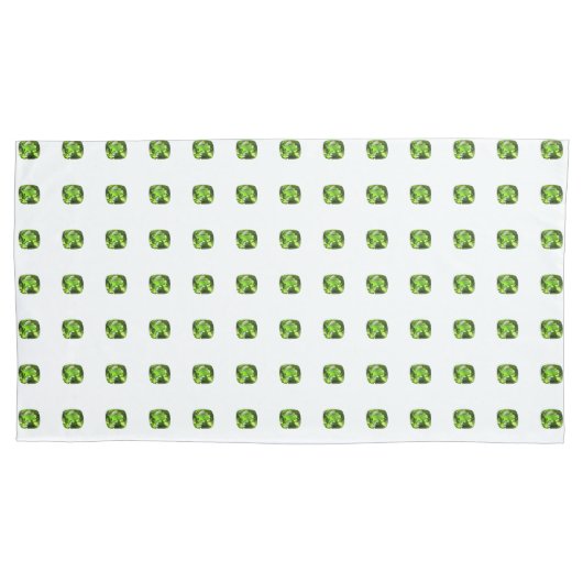 Groen Abstract patroon Kussensloop (Voorkant-Links)