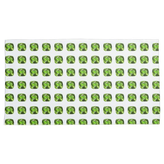 Groen Abstract patroon Kussensloop (Voorkant-Rechts)