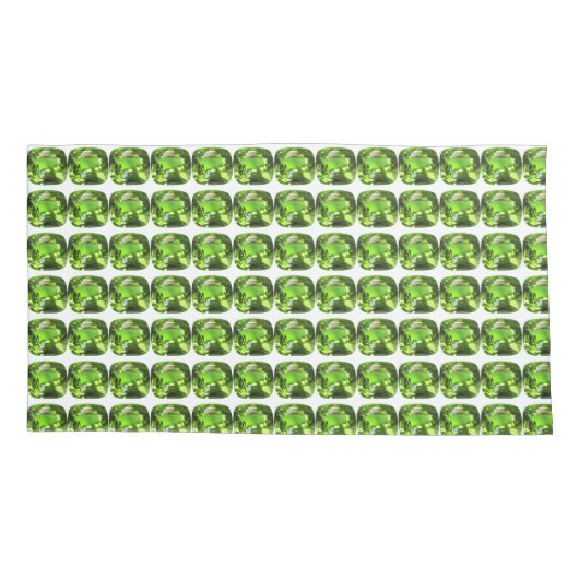 Groen Abstract patroon Kussensloop (Achterkant-Links)