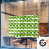 Groen Abstract patroon Raamsticker (Cafe Raam)