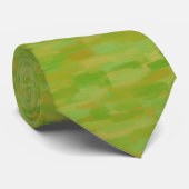 Groen Abstract Patroon Stropdas (Opgerold)