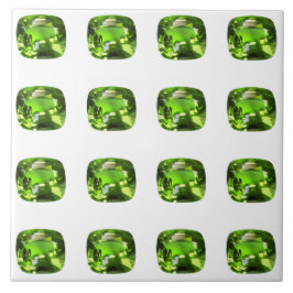 Groen Abstract patroon Tegeltje