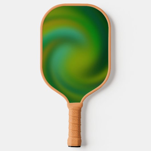 Groen Abstract Pickleball Paddle (Achterkant)