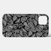 Groen, abstract, retro Case-Mate iPhone case (Achterkant (horizontaal))