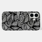 Groen, abstract, retro Case-Mate iPhone case (Achterkant (horizontaal))
