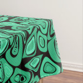 Groen, abstract, retro tafelkleed (Voorbeeld)