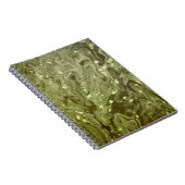 Groen abstract schilderij notitieboek (Rechterzijde)