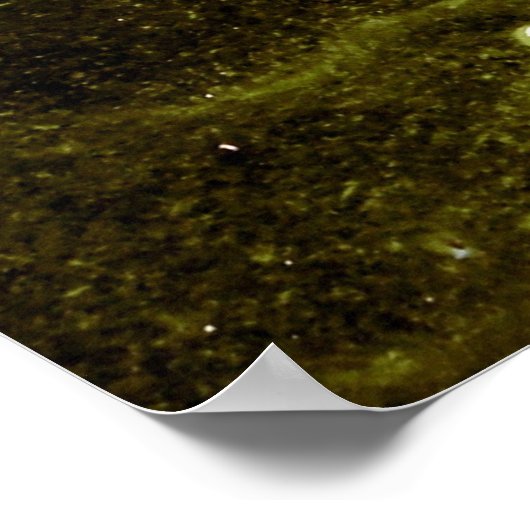 Groen abstract schilderij poster (Hoek)